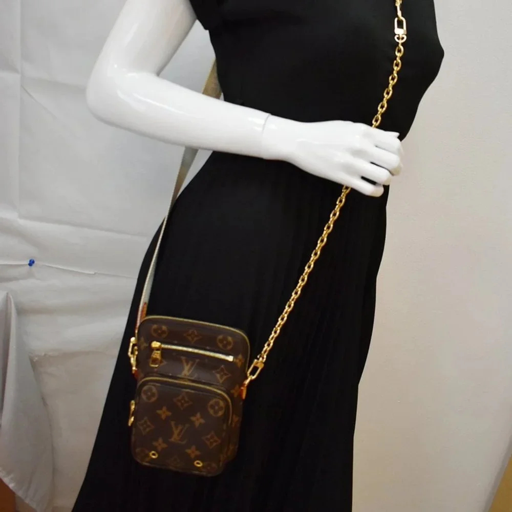 LOUIS VUITTON Utility Phone Sleeve Monogram Canvas Crossbody Bag - Picture 2 of 11